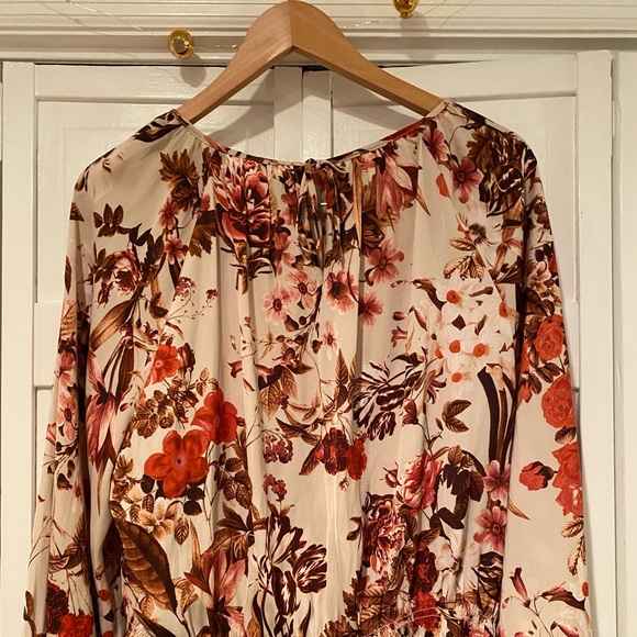 Floral satin blouse - Picture 1 of 4